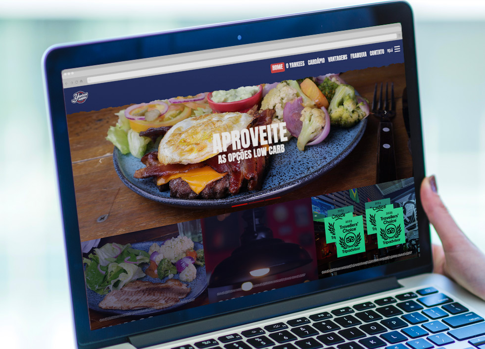 Yankees American Bar Indaiatuba, Desenvolvimento de Site e cardápio digital